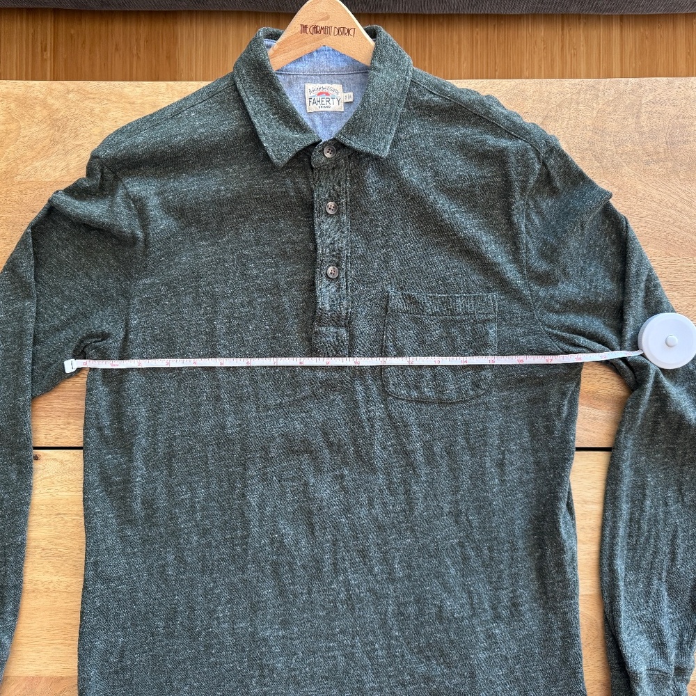 Faherty | S | Long Sleeve Polo - Picture 5 of 10